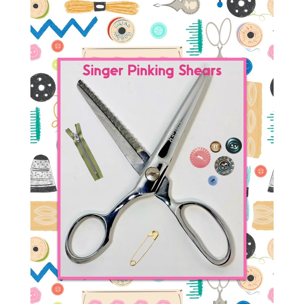 Vintage Singer‎ Pinking Shears Right Handed ✂️Scissors Very Nice